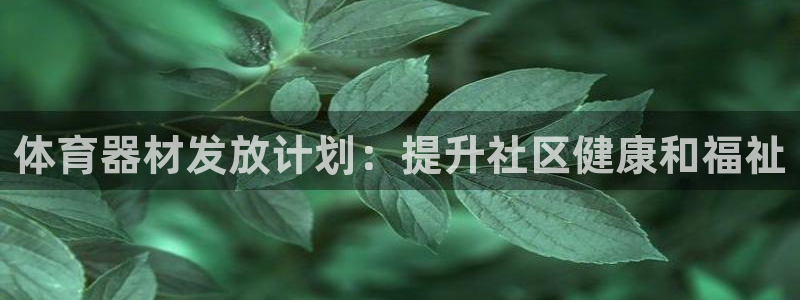 耀世平台拿什么输入账号密码：体育器材发放计划：提升社