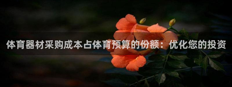 耀世娱乐骗局是真的吗：体育器材采购成本占体育预算的份