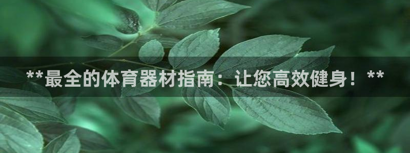 耀世平台间7O777：**最全的体育器材指南：让您高
