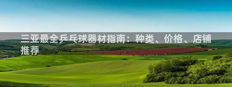 耀世是什么游戏：三亚最全乒乓球器材指南：种类、价格、