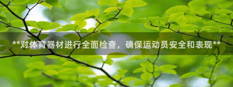 耀世娱乐下载最新版本安装：**对体育器材进行全面检查