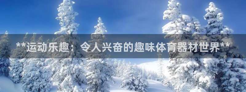 耀世集团小视频：**运动乐趣：令人兴奋的趣味体育器材