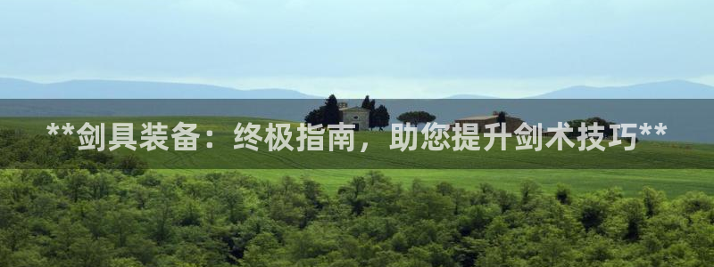 耀世娱乐百科官网：**剑具装备：终极指南，助您提升剑