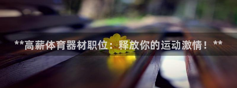 耀世娱乐提现失败：**高薪体育器材职位：释放你的运动激情！*