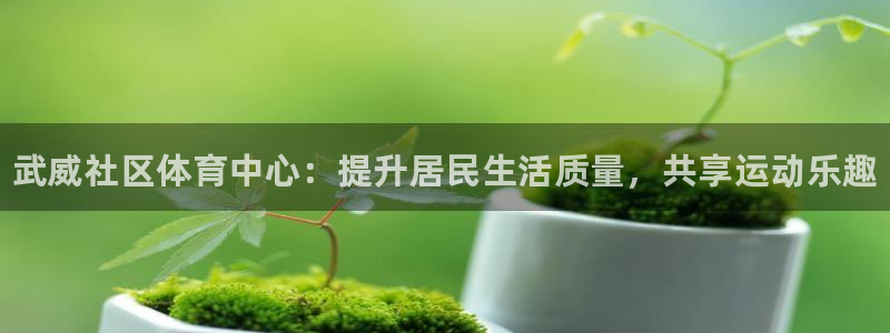 耀世而生什么意思：武威社区体育中心：提升居民生活质量